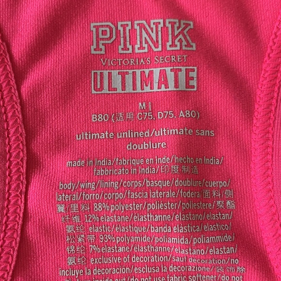 PINK by Victoria’s Secret Ultimate Sports Bra size M - Picture 5 of 6